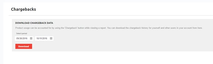 Viewing your chargeback code data - 2