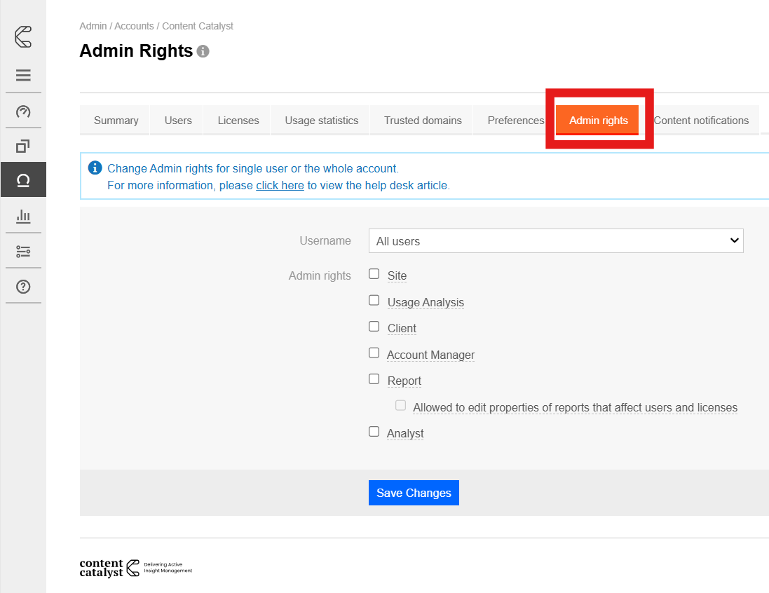 Assigning Admin Access to a User